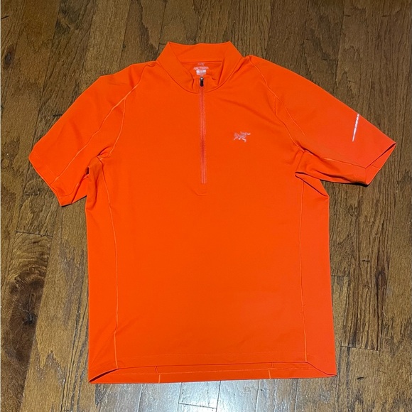Arc'teryx Velox Zip Neck Short-Sleeve Shirt - Men's Medium - Picture 1 of 7